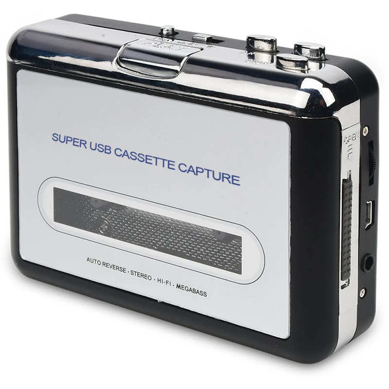 Digital Audio Music Player USB Cassette Recorder to MP3 Converter Portable Tape-to-MP3 Switcher | Электроника