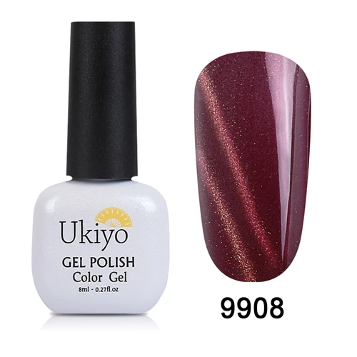 9908 Ukiyo 8 мл кошачий глаз УФ-гель для ногтей стемпинг для украшения ногтей DIY Nagellak магнитная палочка Лаки полуперманентный лак Гибридный лак - Цвет: 9908