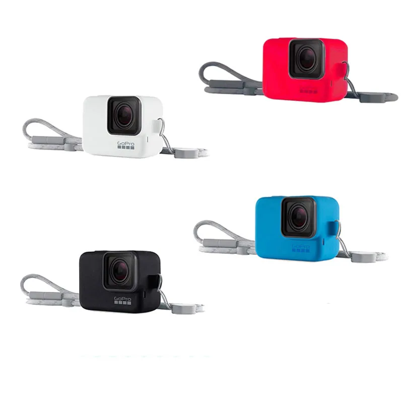 Защитная силиконовая крышка для экшн-камеры Gopro Hero 7/6/5 Black Label Камера FPV камера Safe рукав чехол+ ремешок затягивающей веревочки