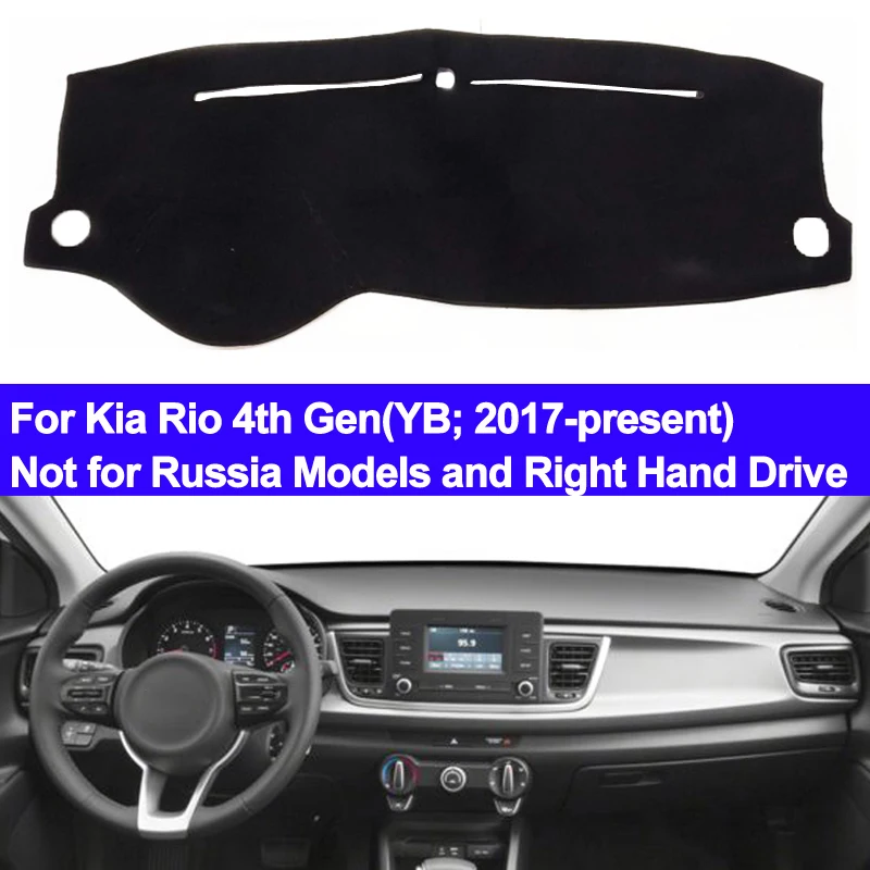 

Car Dashboard Cover Pad Dashboard Cover Carpet DashMat Dash Mat For Kia Rio 4th Generation 2017 2018 2019 YB Series LHD Dashmat