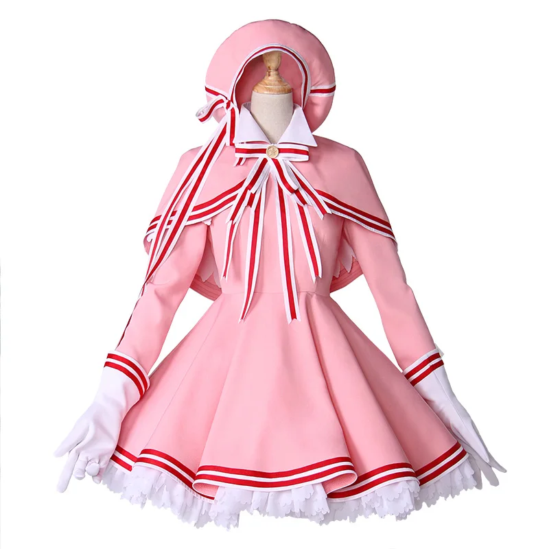 Карточный каптор прозрачный карточка КИНОМОТО Сакура косплей костюм женский