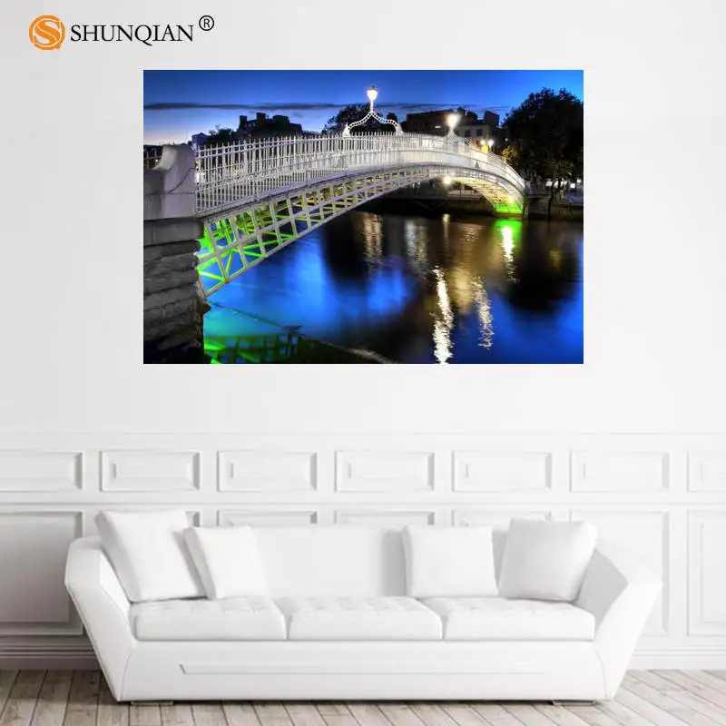 Хорошая Ирландия плакат Обычная сатиновая печати плакатов ткань постер на стену