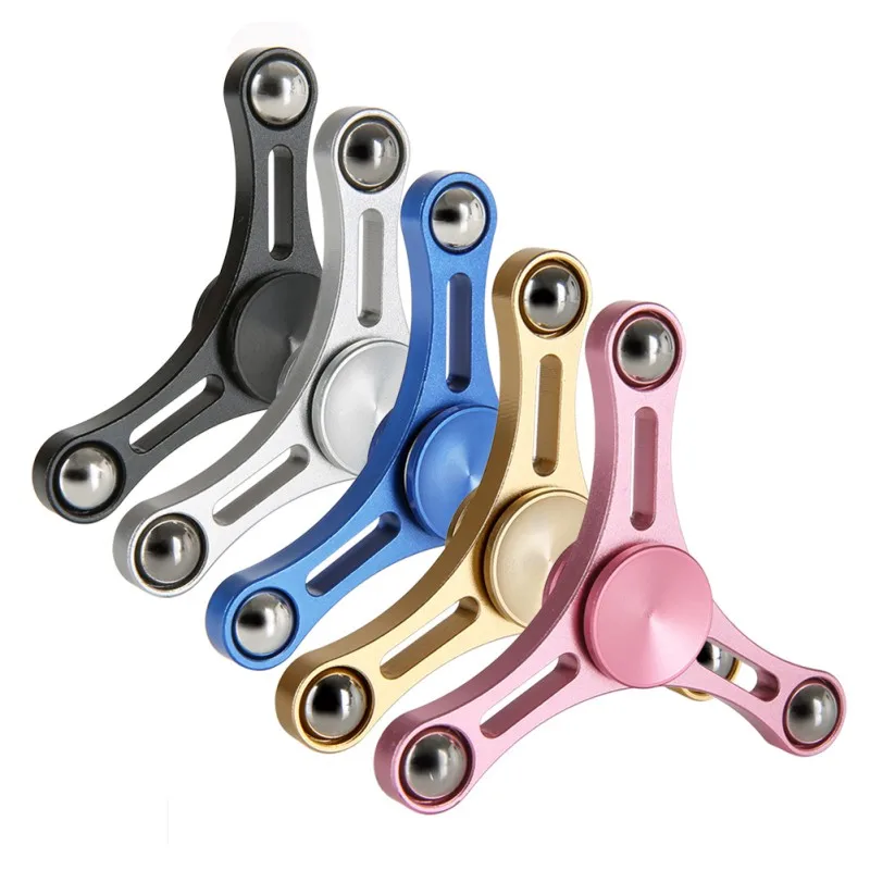 Изысканный Алюминий сплава выдалбливают triang палец блесны Непоседа EDC руки для