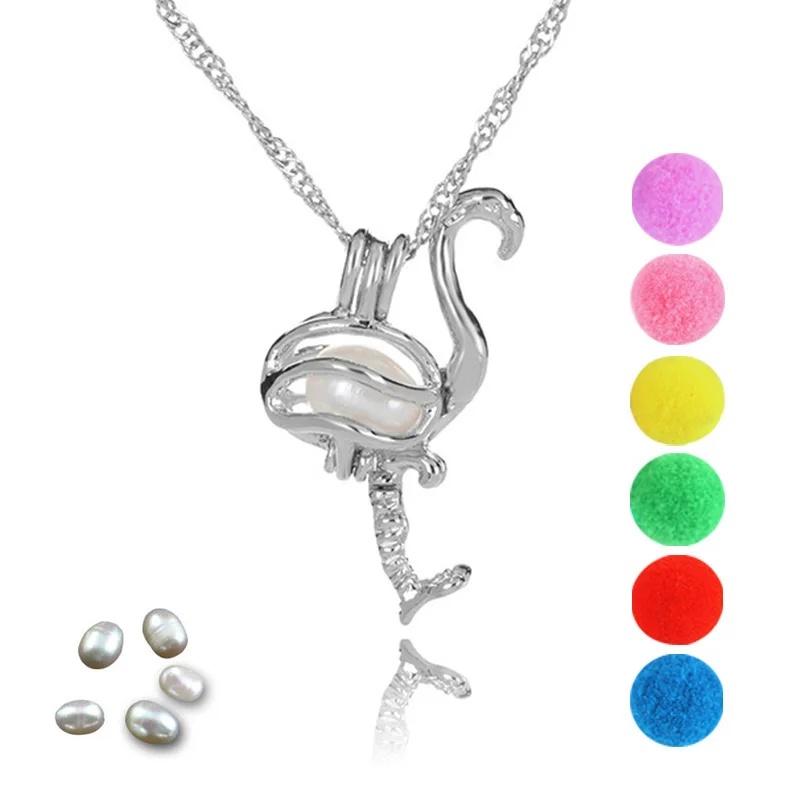 Страусиный бриллиантовый масляный медальон для устричного жемчуга|Подвески| |