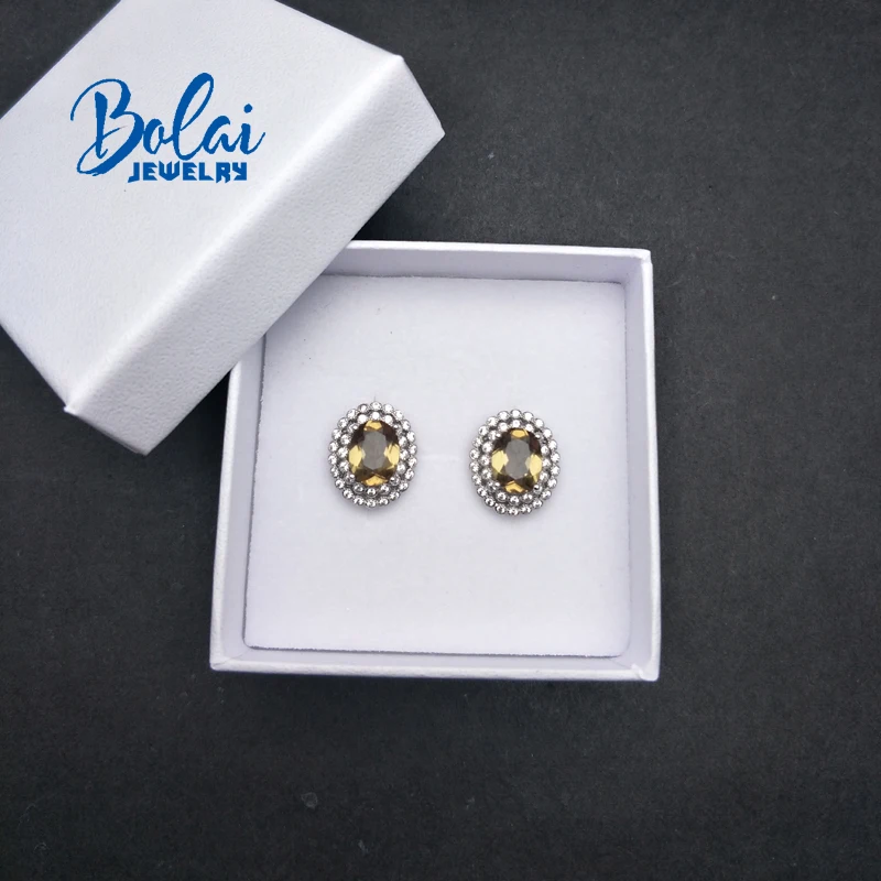 Bolaijewelry, серьги из зултанита, создаваемые драгоценными камнями с изменением цвета, Настоящее серебро 925 пробы, хорошее ювелирное изделие, классический дизайн для женщин на день рождения