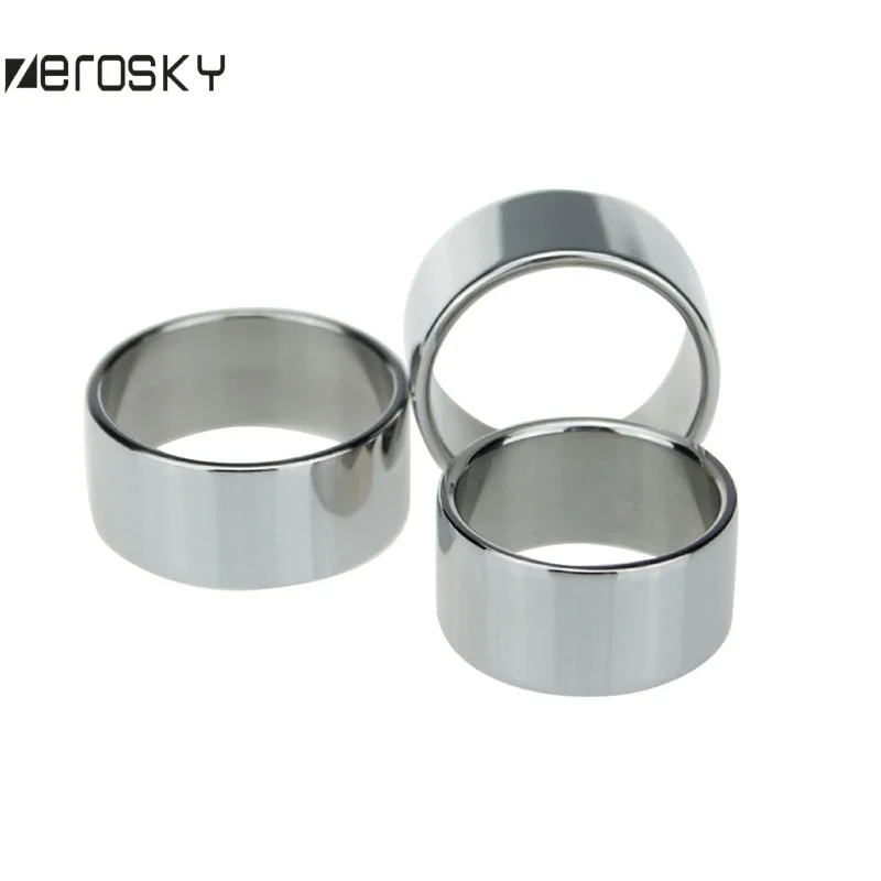 Zerosky Metal Penis Ring Delay Ejaculation Stainless Steel Clit Sturdy Orgasm Cock Sex Toys For Men | Красота и здоровье