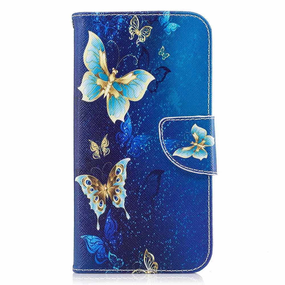 Golden Butterfly Чехол-книжка для Redmi Note 6 с изображением панды дерева из искусственной кожи для Xiaomi POCO F1 A2 Lite Redmi Note 5 Pro 5A Redmi 6 6A Funda Cover B116 - Цвет: Golden Butterfly