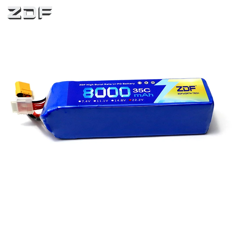 Аккумуляторная батарея ZDF 6S 22 2 в 5000 мАч 5200 6000 8000 10000 12000 35C для Дрон