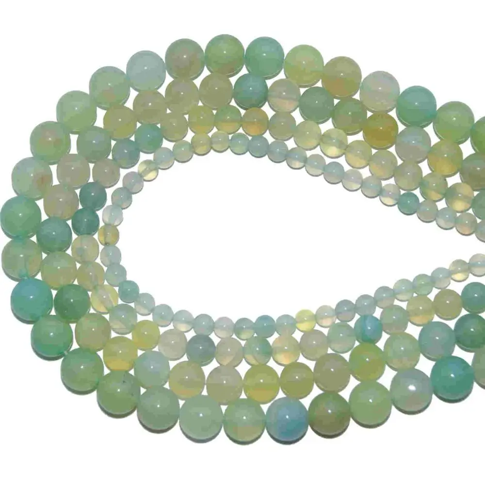 Apple green agate 4, 6, 8, 10 мм смесь природных камней Агаты бирюзы свободные каменные бусины для DIY изготовления браслета ожерелье ювелирные изделия - Цвет: Apple green agate