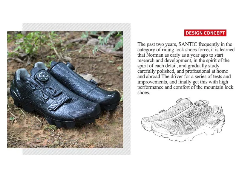 Santic Mtb обувь легкая подошва дышащая Pu ткань замок Велоспорт Горная Дорога Спорт для прогулок верховой езды на велосипеде обувь аксессуары