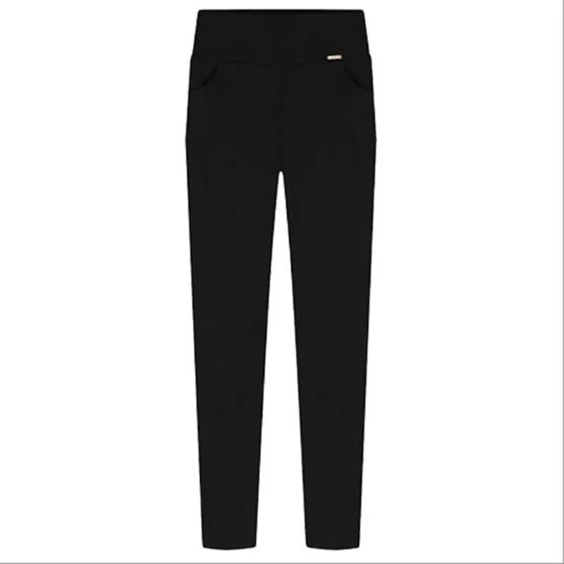 Женские уличные брюки карандаш WKOUD однотонные длинные леггинсы с высокой талией