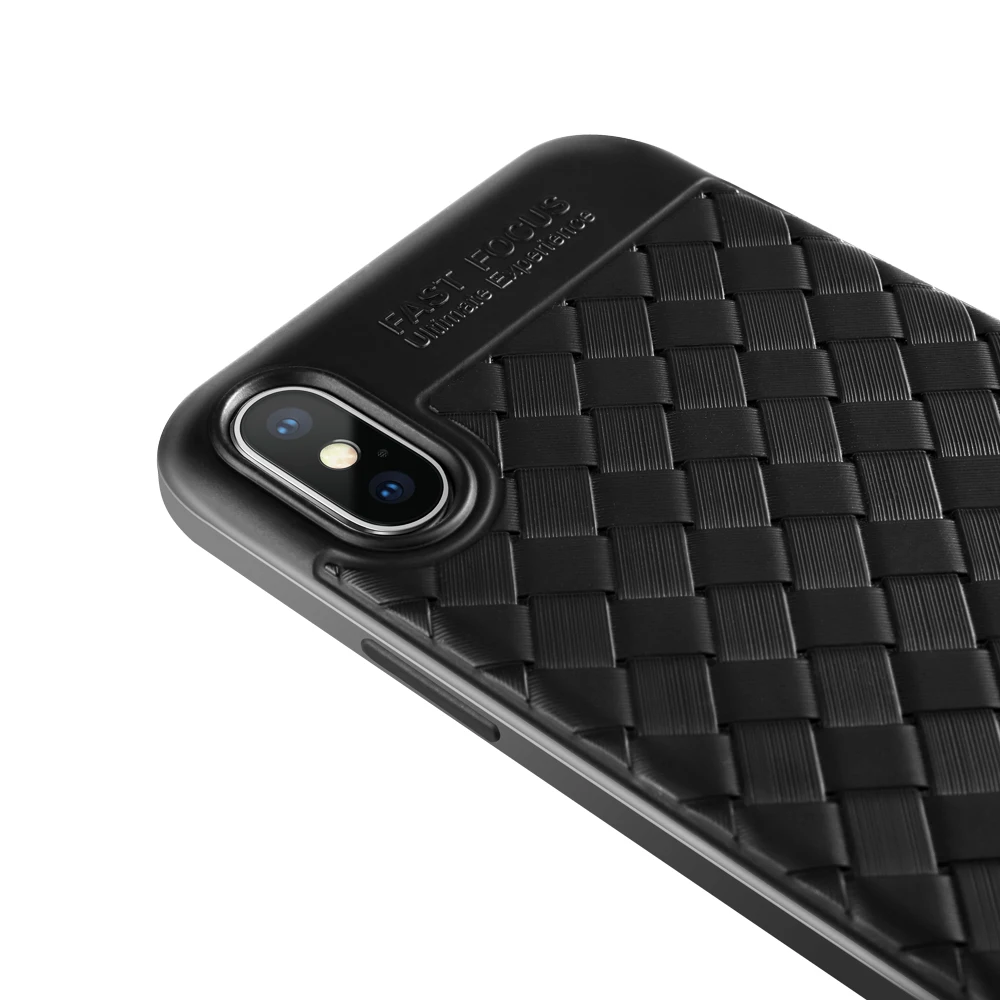 KOOSUK ТПУ Woven назад чехлы для huawei P20 Plus Роскошные ультра тонкий ткань стрии телефон P