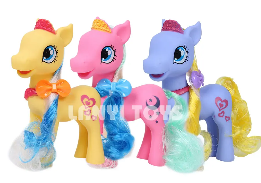 Lanyitoys 5 дюймов с рисунком из мультфильма «Мой маленький пони экшн-фигура аниме игрушки с маленькими куклы-лошади игрушки для девочек Подарки