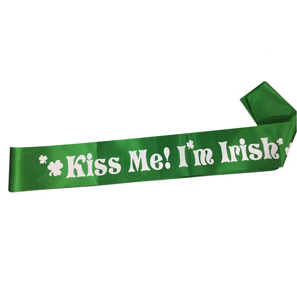 3 шт. ST Patrick Day Clover чулки без рукавов с буквенным принтом Аксессуары: