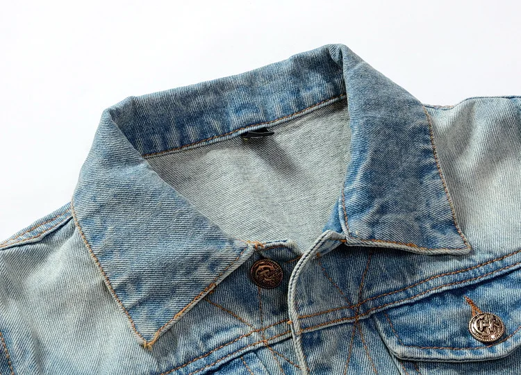 2019 Sleeveless Jacket Oversize 6XL Light Blue Cowboy Denim Vest Mens Jeans | Мужская одежда