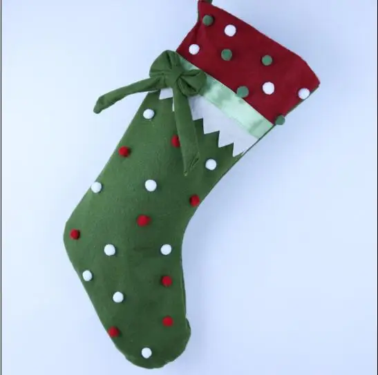 Бесплатная доставка 3 шт./лот цветные конфетные точки Декор Рождественский чулок