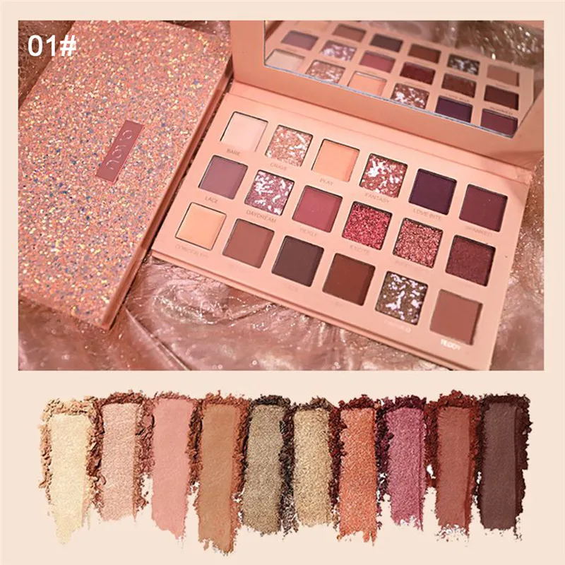 18 цветов розовые пустынные тени для век матовый жемчуг водостойкий не отбеленный