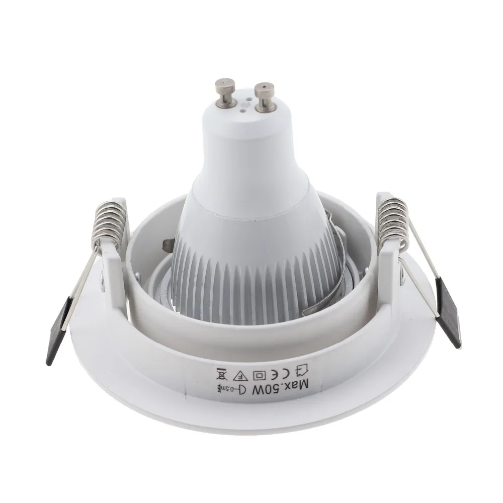 Круглые белые светодиоды встраиваемый потолочный светильник регулируемая рамка