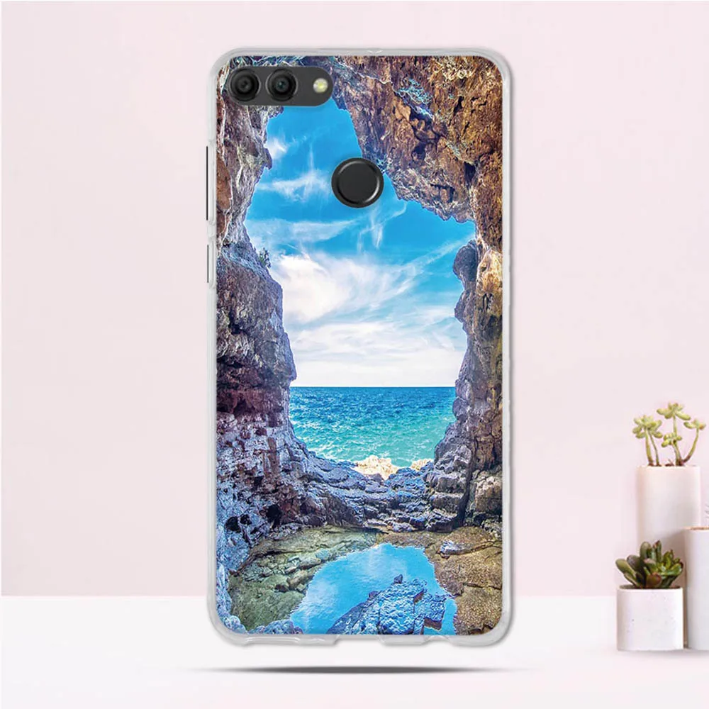 Чехол для Huawei Y9 2018 Силиконовый ТПУ защитный милый чехол с рисунком Enjoy 8 Plus Y 9