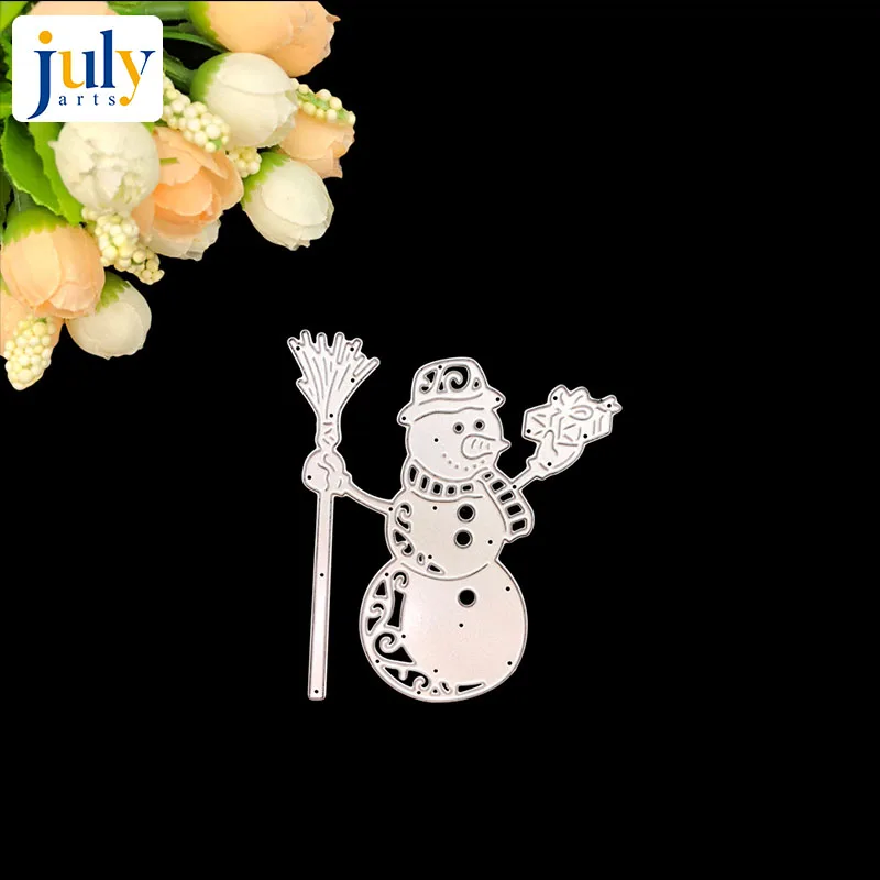 Julyarts снеговик кукла Зимний Рождественский подарок трафарет металлические