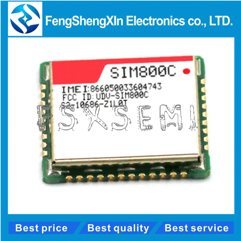 10 шт./лот 100% Новый оригинальный SIM800C четырехчастотный пакет Голосовой SMS модуль
