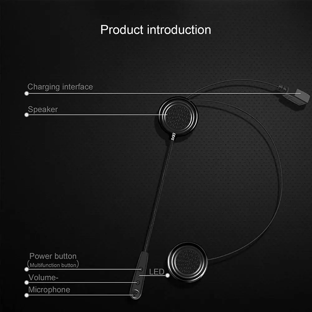Acekool E1 мотоциклетный шлем Bluetooth гарнитура Интерком динамики наушники системы
