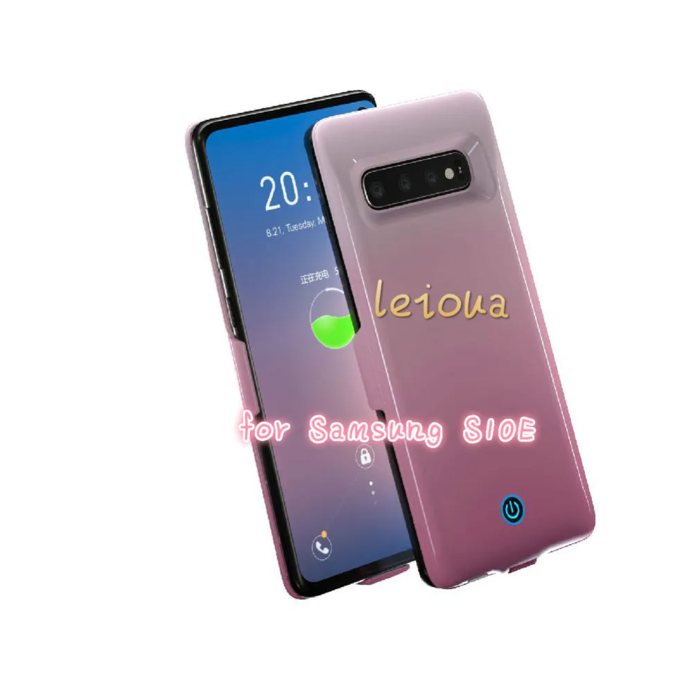For S10E Leioua для samsung Galaxy S10, портативное зарядное устройство, 7000 мА/ч, перезаряжаемый Расширенный чехол с аккумулятором, защитный чехол для резервного копирования S10 Plus S10E - Цвет: For S10E