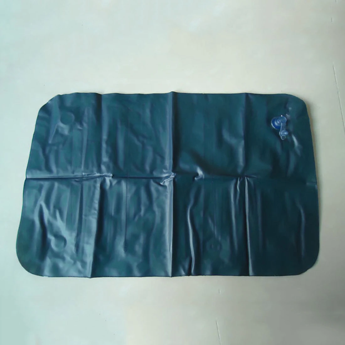 Portable Folding Air Inflatable Pillow Flocking Cushion for Travel Plane 46*30cm | Дом и сад