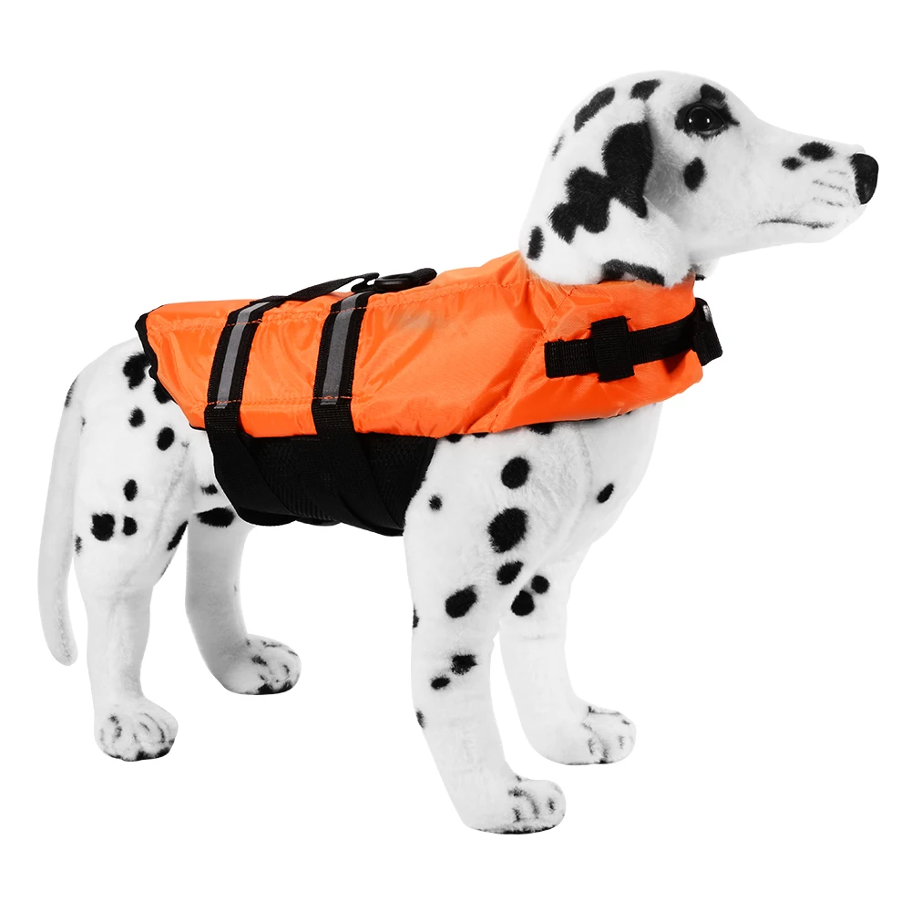 Pet Dog Life Jacket Swimming Coat Reflective Adjustable in Orange OS576-OS579 | Дом и сад