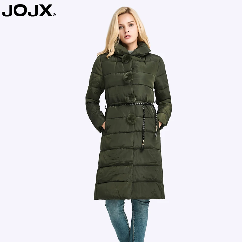 JOJX модная зимняя куртка Для женщин 2019 новые волосы мяч украшения Длинные Куртка с