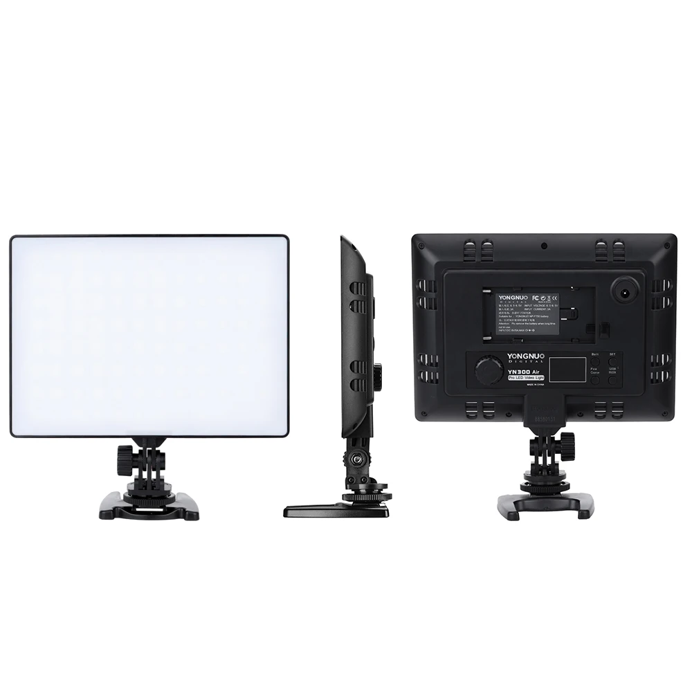 YONGNUO Official YN300 Air YN-300 Pro LED Camera Video Light with Battery Charger kit photography for Canon Nikon | Электроника