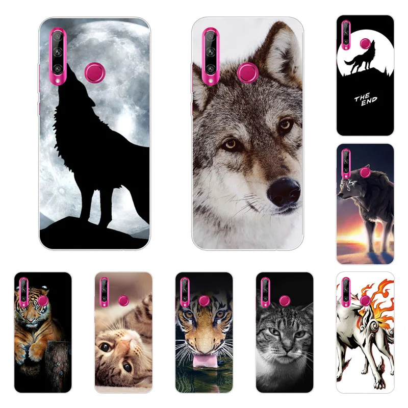 Huawei honor 10i Case Silicon wolf pack Painting Soft TPU Back Cover for honor10i Phone protect cases shell |
