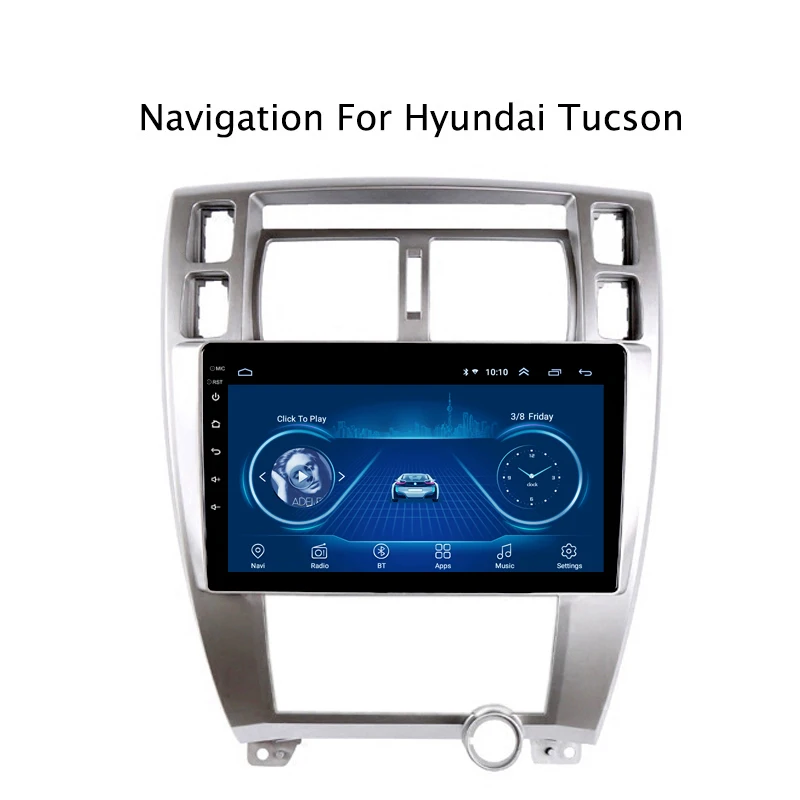 Супер тонкий сенсорный экран Android 8,1 радио gps навигация для HYUNDAI Tucson 2007 AT планшеты стерео Wifi Мультимедиа USB Bluetooth