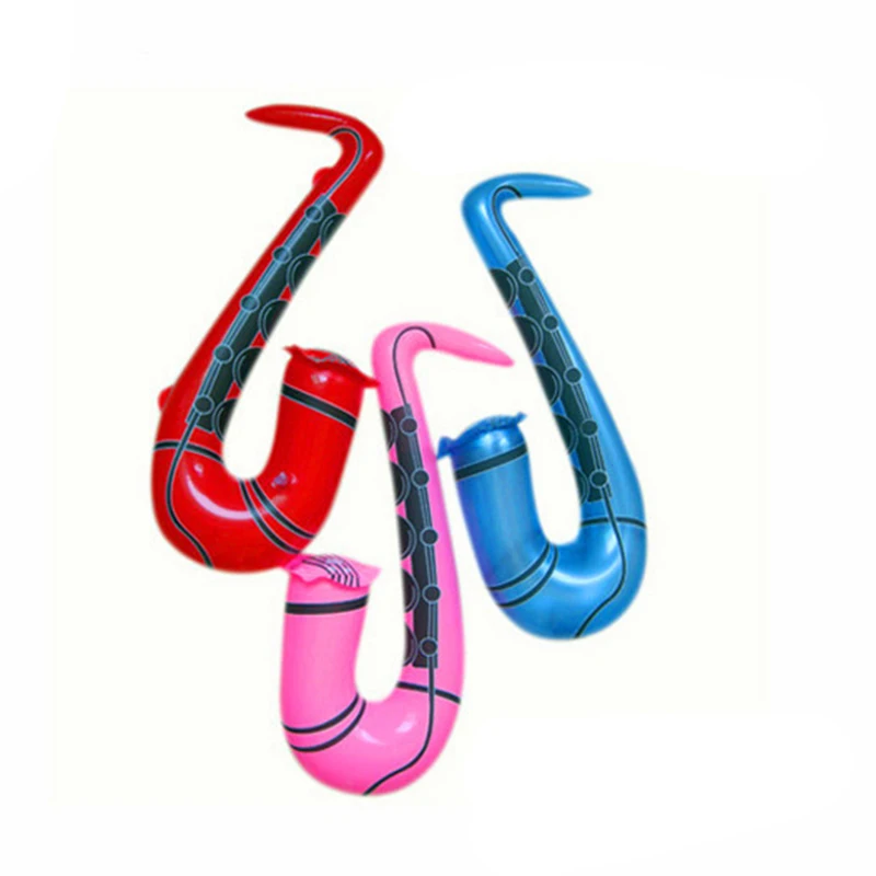 75CM Inflatable Sax Saxophone Musical Instrument Toy Fancy Dress Party Props Toys Random Color Fun Shape Kids | Игрушки и хобби