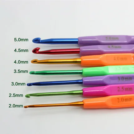 Высококачественные Алюминиевые крючки для вязания 1 шт. игла инструменты шитья