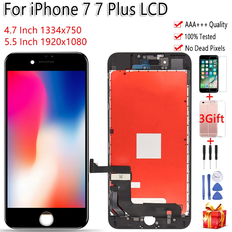 ЖК дисплей для iPhone 7 A1660 A1778 A1779 с сенсорным экраном в сборе Plus A1661 A1785 A1784