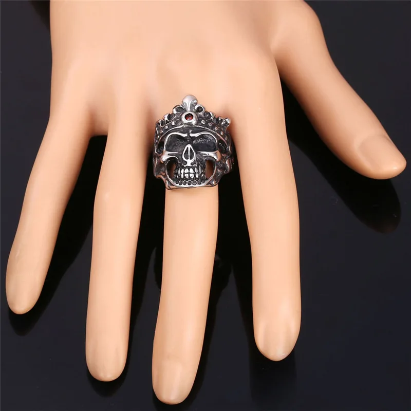 Кольца в стиле панк мужские ювелирные изделия подарочной коробке оптовая
