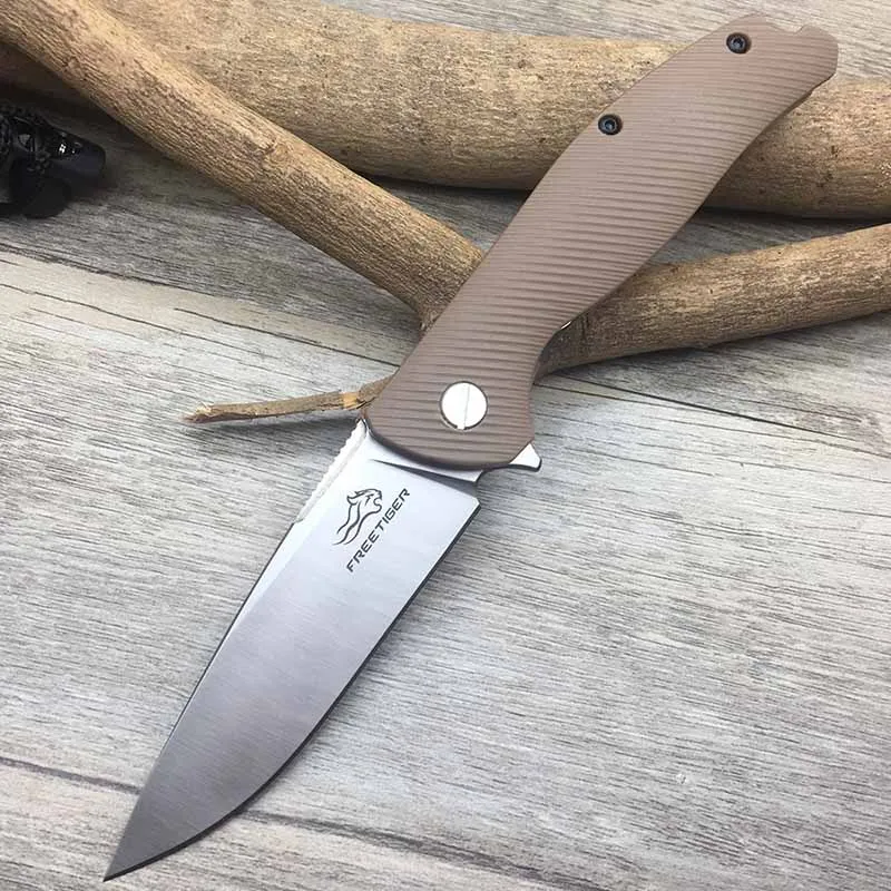 FREETIGER FT801 420 Складной нож с ручкой из нержавеющей стали и нейлона шариковый подшипник для выживания на открытом воздухе тактический карманный нож для повседневного использования