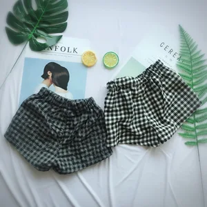 Новинка, детская одежда, детские летние клетчатые шорты, шорты для маленьких девочек и мальчиков, пляжные шорты, шорты высокого качества, летние шорты