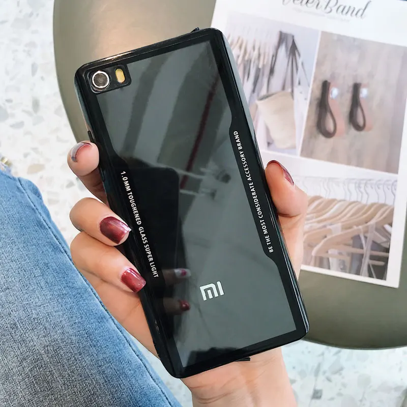 Чехол Cherie для Xiao mi Red mi Note 7 6 Pro Pocophone F1 mi 9 Red mi 6 Pro mi A2 Lite Note 5 Pro Чехол из мягкого силикона и акрила - Цвет: Black