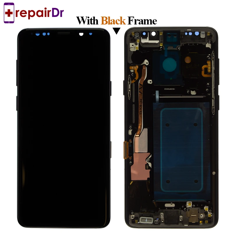 ORIGINAL AMOLED Replacement For SAMSUNG Galaxy S9 Plus LCD Touch Screen Digitizer With Frame G965F Samsung S9+ Lcd | Мобильные