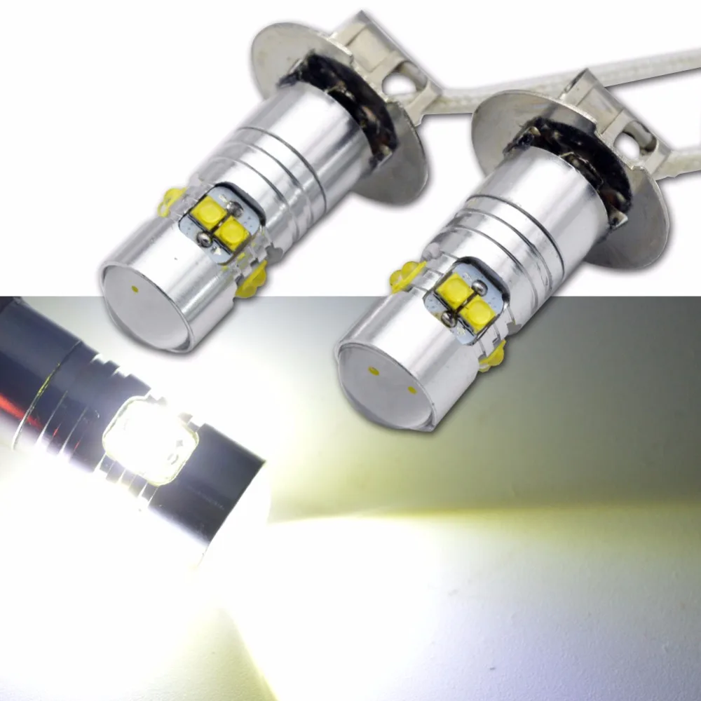 Светодиодный Суперяркий фонарь 2x H3 50 Вт 12 В 24 В|Передние LED-фары для авто| |