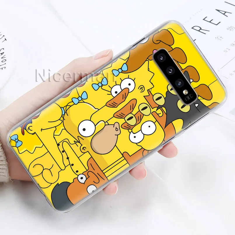 Чехол для телефона для samsung Galaxy S10e S10 S8 S9 плюс S6 S7 край A40 A50 A70 M20 крышка Гомер J. Симпсон жесткий поликарбонатный чехол
