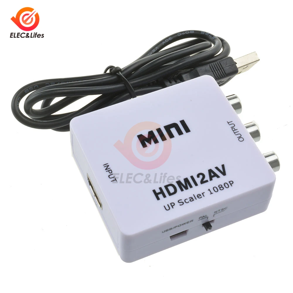 Мини преобразователь HDMI RCA AV 0 5 м адаптер для Android TV Smart Box ноутбука Chromecast 480P NTSC/PAL