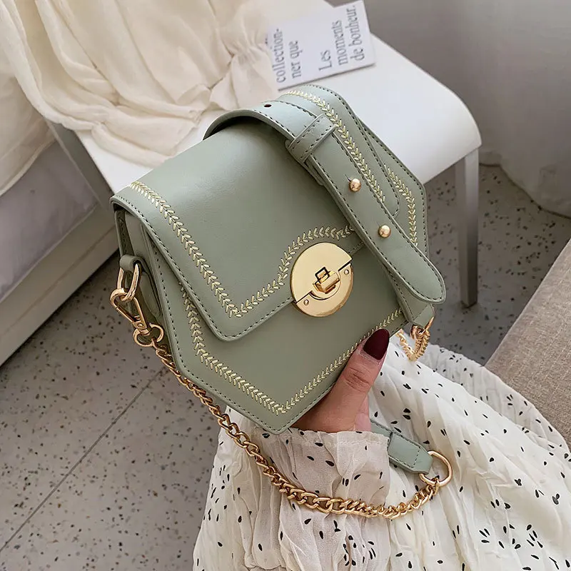 Youda New Female Fashion Solid Color Tote Retro Chain Simple Shoulder Bag Original Classic Sweet Portable Messenger Bags | Багаж и сумки