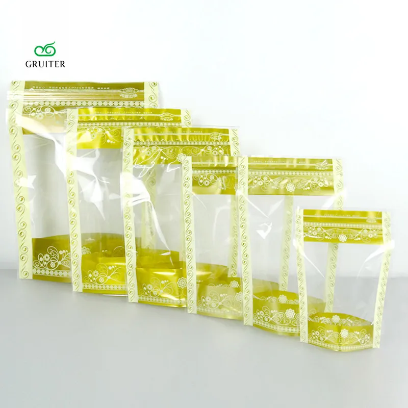 Высококачественные 100 шт. различные размеры прозрачные майларовые стоячие сумки