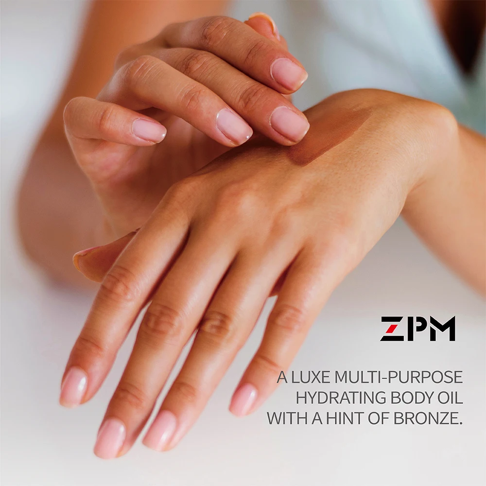 ZPM Luxe универсальное увлажняющее масло для тела с бронзовым лосьон загара