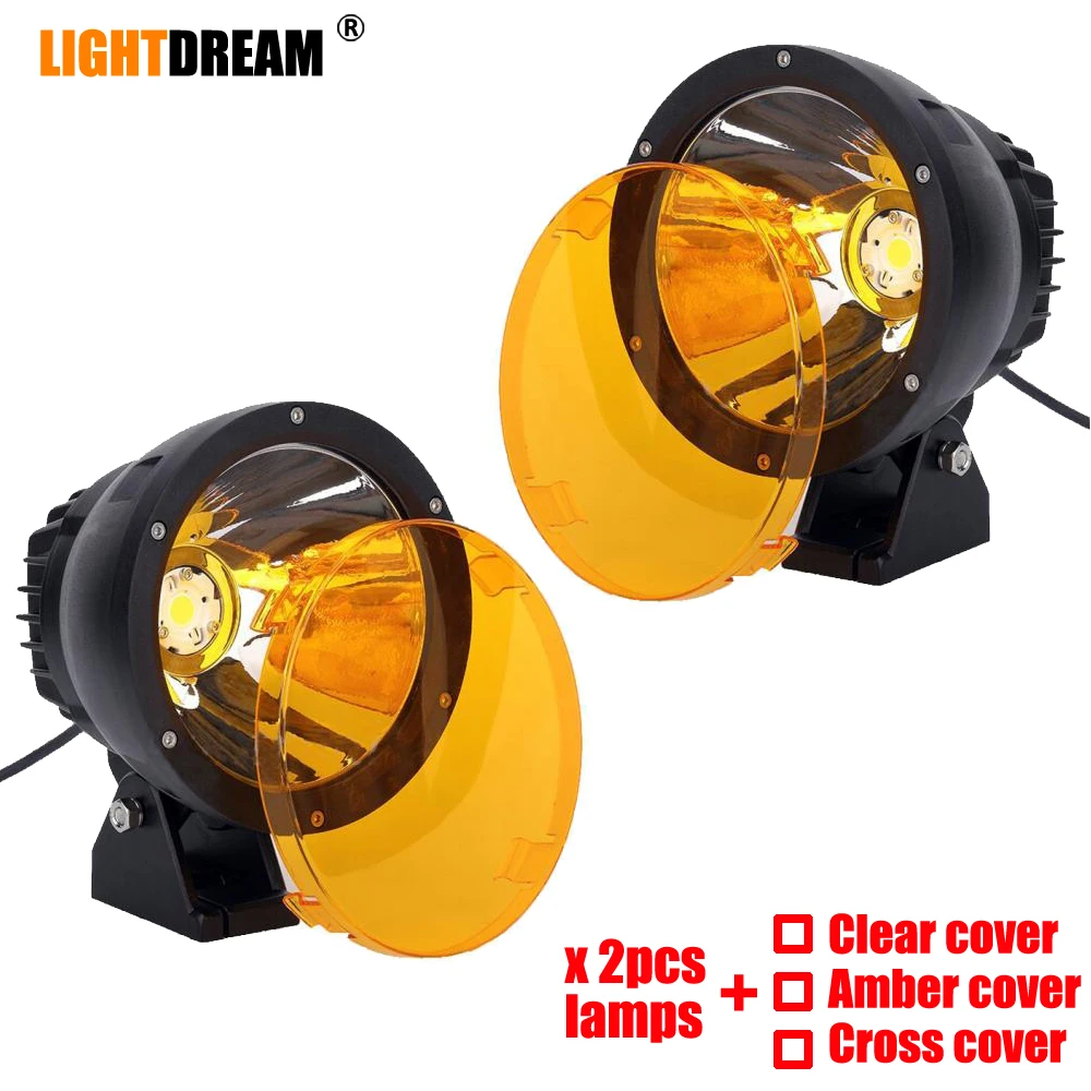 

6.7" inch 4x4 off road 50W Led Cannon Spot Work Light Round Work Lamp 12V 24V Car Spotlight Good For Night Driving Car x2pcs
