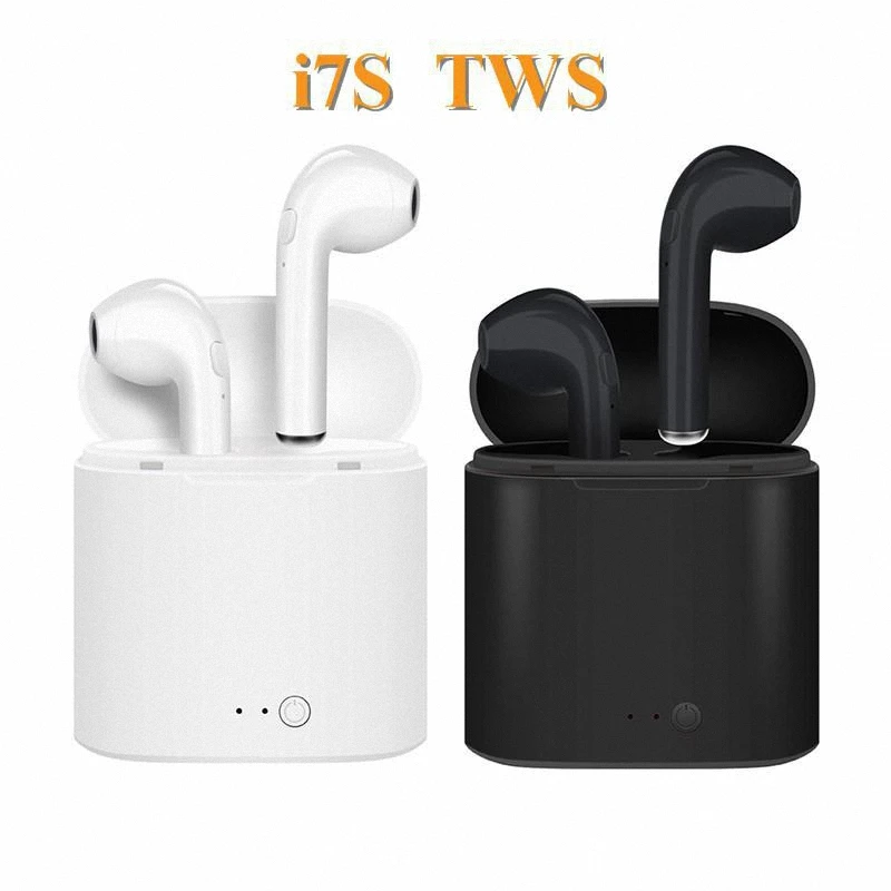 Лидер продаж i7s TWS Bluetooth наушники Стереонаушники Беспроводные с зарядным боксом
