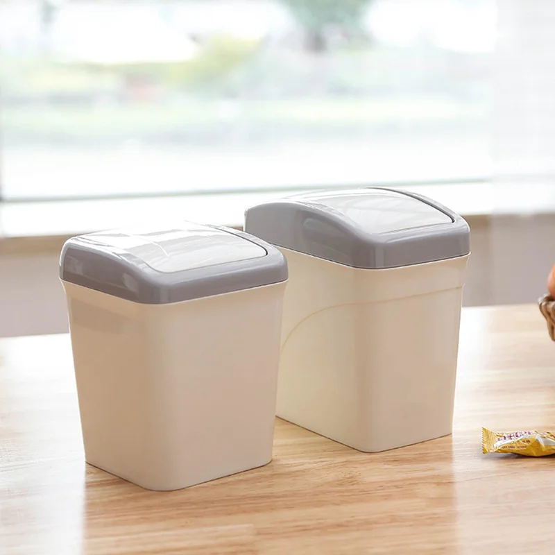 Милый Мини мусорное ведро для мусора на столе коробка настольная мусорный ящик